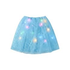 Saya -falda- de organza azul con luces LED de colores Gutza