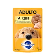 Comida para perros adultos pollo en filetes Pedigree (100 g / 3.52 oz)