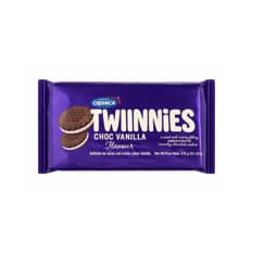 Galletas de chocolate con crema sabor a vainilla Mrs Bector's Cremica Twinnies (276 g / 9.7 oz)