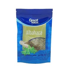 Hojas de albahaca molida Great Value (28 g)