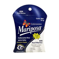 Colorante fino para telas color azul marino mezclilla Mariposa (32 g / 1.12 oz)