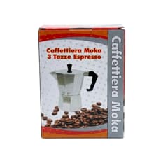 Cafetera italiana tradicional de 3 tazas Ray