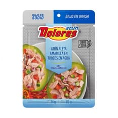 Atún aleta amarilla en trozos en agua Dolores (74 g / 2.61 oz)