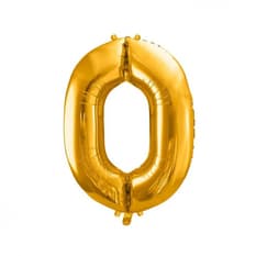 Globo metálico color dorado de 16"