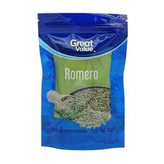 Hojas de romero molido Great Value (28 g)