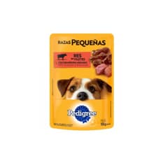 Alimento sabor res para perros de razas pequeñas Pedigree (100 g / 3.52 oz)