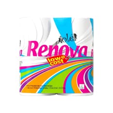 Papel higiénico blanco de 2 capas Renova (4 U)