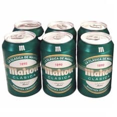 Cerveza clásica Mahou (6 x 330 ml)