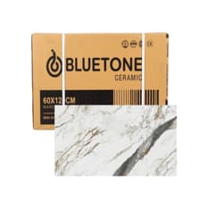 Caja de losa de cerámica pulida gravel calacatta gold 600 mm x 1200 mm Bluetone (2 U)