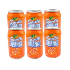 Refresco gaseado de naranja Santa (6 x 330 ml)