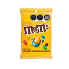 Chocolates con leche confitados con cacahuates M&M's (120 g / 4.23 oz)