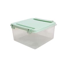 Fiambrera cuadrada de plastico color verde 2 L Casa y Menaje