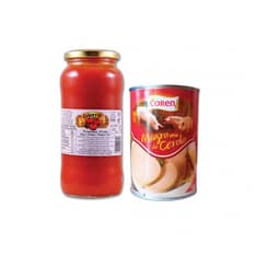 Tomate frito Celorrio + Carne enlatada - fiambre magro de cerdo