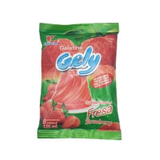 Gelatina sabor fresa Gely (170 g / 6 oz)
