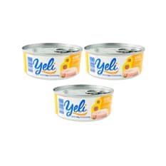 Atún lomitos con aceite de girasol Yeli (3 x 140 g / 4.9 oz)