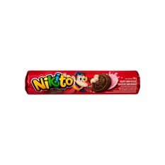 Galleta sabor chocolate con relleno sabor fresa Nikito (120 g / 4.23 oz)