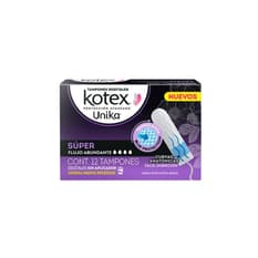 Tampones digitales Unika Kotex (12 U)