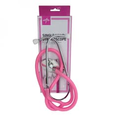 Estetoscopio rosado con un cabezal Medline