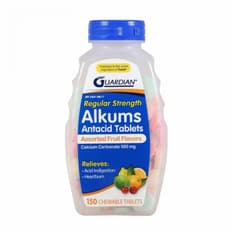 Carbonato de calcio 500 mg Guardian (150 tabletas)