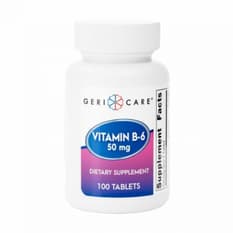Vitamina B-6 50 mg Gericare (100 tabletas)