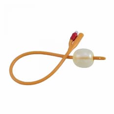 Catéter de foley 2 vías de látex con recubrimiento elastomérico de silicona 18 fr 30 ml