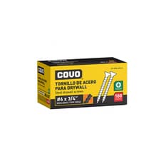 Caja de 100 tornillo de acero para paneles de yeso - pladur o drywall - #6 x 3/4" Covo