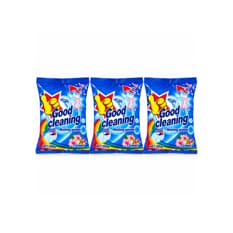 Detergente en polvo floral Good Cleaning (3 x 500 g / 1.1 lb)