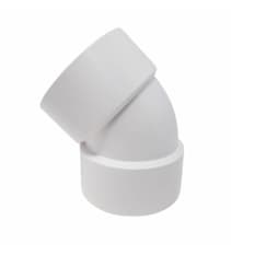 Codo PVC-U 45° de 4” para tubería de desagüe Malu
