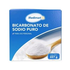 Bicarbonato de sodio puro Medimart (227 g / 8.01 oz)