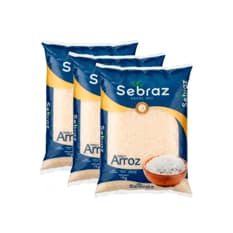 Arroz tipo 1 Sebraz (3 x 1 kg / 2.2 lb)