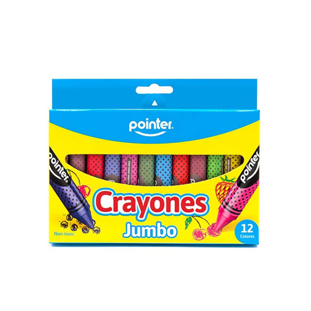 Juego de 12 crayones jumbo Pointer