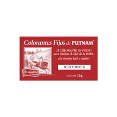 Colorante fijo para ropa jeans rojo turco 6 el Caballito Clásico (13 g)