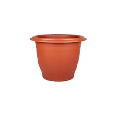 Maceta de plástico campana color terracota de 21 cm Casa y Menaje