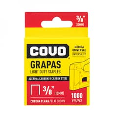 Gancho presilla grapa conona plana tapicera Caja 1000 Pzas.
