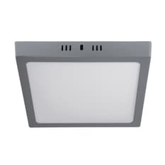 Luminario cuadrado gris LED 18 W Volteck PLA-220L