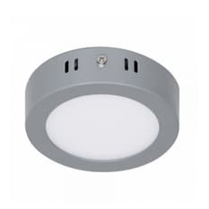 Luminario redondo gris LED 6 W Volteck PLA-214L