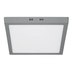 Luminario cuadrado gris LED 24 W Volteck PLA-221L