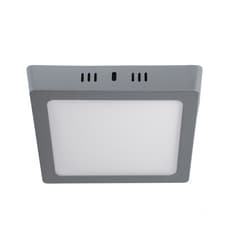 Luminario cuadrado gris LED 12 W Volteck PLA-219L