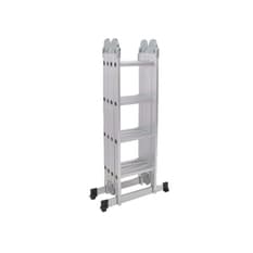 Escalera multifuncional de aluminio reforzado de 4 secciones