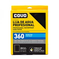 Lijas de agua profesional grano fino 360 (20 U)