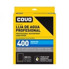 Set de 20 lijas de agua profesional grano fino 400 Covo
