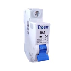 Interruptor - breaker - termomagnético de 1 polo tipo europeo 10 A Troen
