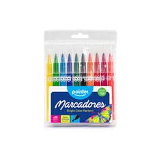 Juego de 10 marcadores de colores Pointer