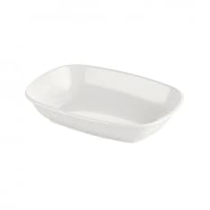 Plato rectangular color blanco crema Kulsan
