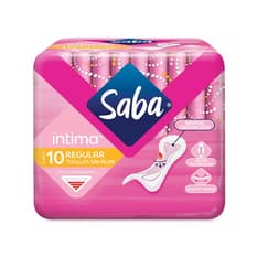 Toallas femeninas regulares sin alas flujo abundante Intima Saba (10 U)