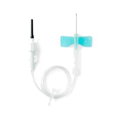 Set de extracción de sangre, tubo estéril de 12", aguja de seguridad de 23G x 19 mm.