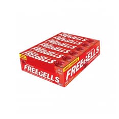 Caramelos duros sabor a cereza y mentol Freegells (12 x 27.9 g)