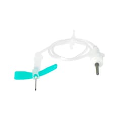 Set para la extracción de sangre. Tubo estéril de 12" y aguja de seguridad de 21G x 19 mm