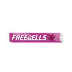 Caramelos duros frutilla-fresa mentol Freegells (27.9 g)