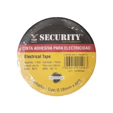 Cinta adhesiva de PVC para electricidad Security (66 ft / 20 m)